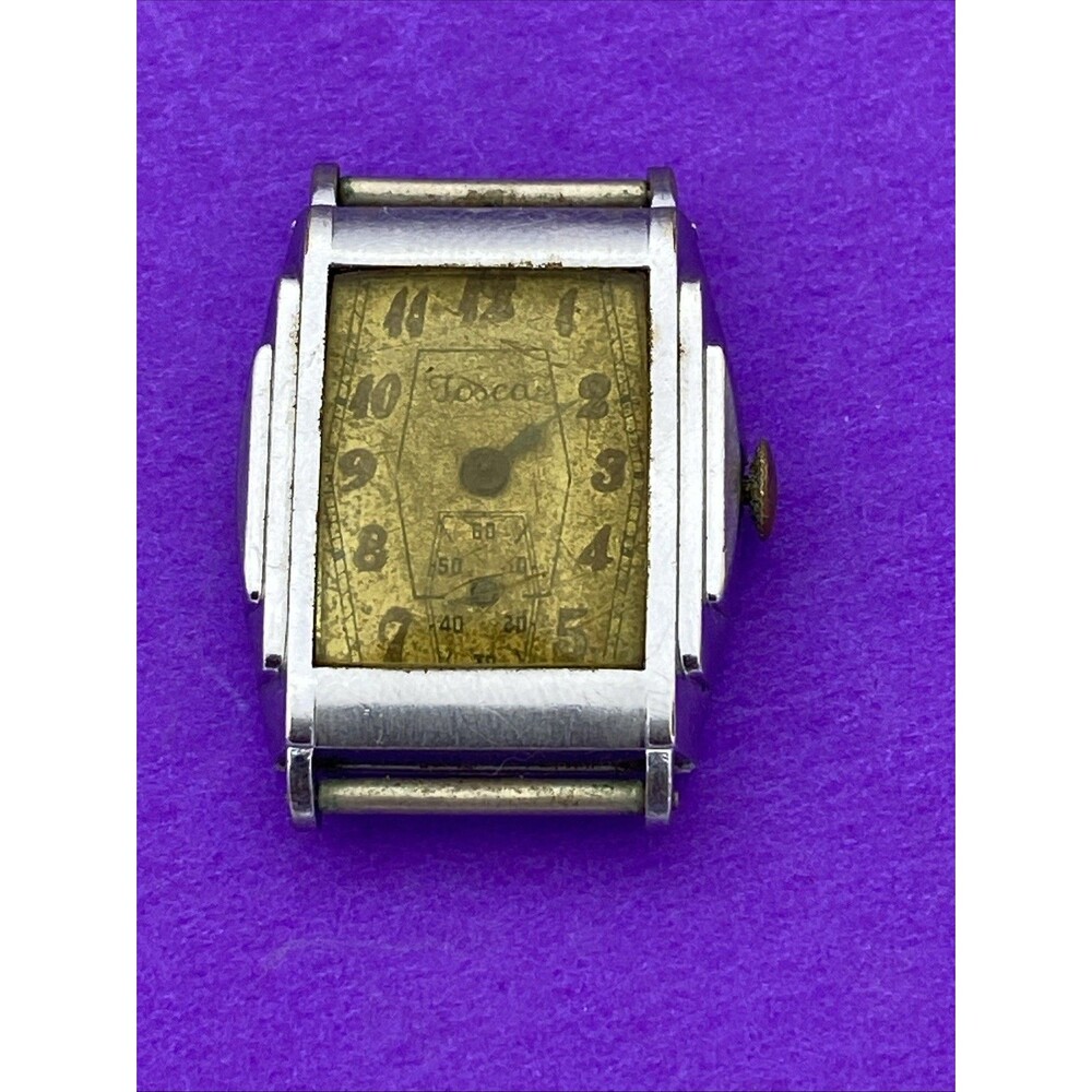 Vintage Josca Swiss Watch by Savo 15J Small Seconds c1948 Hinged Case Project